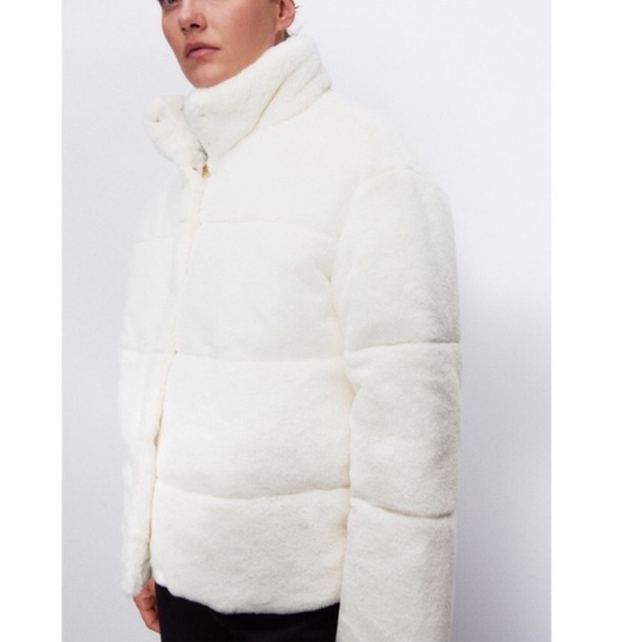Zara Faux Fur Winter Jacket Puffer Jacket❄️ - Picture 6 of 6